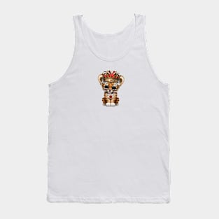 Cute Royal Tiger Wearing Crown Tank Top